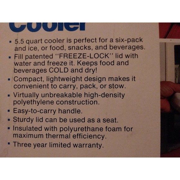 UNIQUE Twist n Lock Ice Cooler 1983 Aladdin New In Orginal Box Rare Vintage - Picture 2 of 9